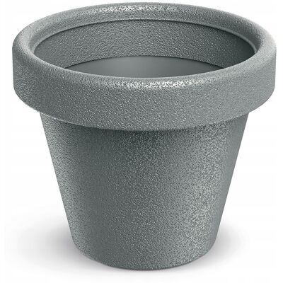 Prosperplast Pot De Fleurs En Plastique Avec Couvercle Rond, Gris Pierre, 29,8 Cm. Origina - Publicité Prosperplast Pot De Fleurs En Plastique Avec Couvercle Rond, Gris Pierre, 29,8 Cm. Origina - Publicité