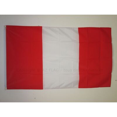 Drapeau du Pérou 150x90cm - Drapeau Civil Péruvien - Publicité Drapeau du Pérou 150x90cm - Drapeau Civil Péruvien - Publicité