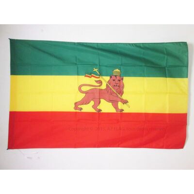 Az Flag - Drapeau Ethiopie 1897-1974 - 150x90cm - Lion - Flag - Publicité Az Flag - Drapeau Ethiopie 1897-1974 - 150x90cm - Lion - Flag - Publicité