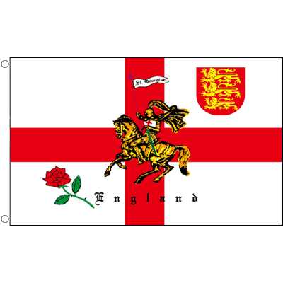 Drapeau Angleterre AZ FLAG avec Cheval 150x90cm - Drapeau du Royaume-Uni - Saint-Georges - Publicité Drapeau Angleterre AZ FLAG avec Cheval 150x90cm - Drapeau du Royaume-Uni - Saint-Georges - Publicité