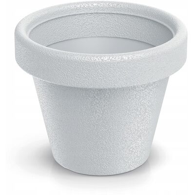 Prosperplast Pot De Fleurs En Plastique Avec Couvercle Rond, Blanc, 29,8 Cm. Origina - Publicité Prosperplast Pot De Fleurs En Plastique Avec Couvercle Rond, Blanc, 29,8 Cm. Origina - Publicité