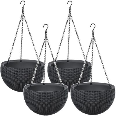 4 Pots Suspendus Pour Plantes Keter 35 Cm - Publicité 4 Pots Suspendus Pour Plantes Keter 35 Cm - Publicité