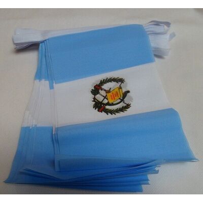Az Flag Guirlande 6 Mètres 20 Drapeaux Guatemala 21x15 Cm - Drapeau Guatí?Maltí?Que 15 X - Publicité Az Flag Guirlande 6 Mètres 20 Drapeaux Guatemala 21x15 Cm - Drapeau Guatí?Maltí?Que 15 X - Publicité