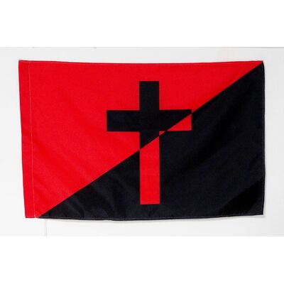 Az Flag Anarchiste Chrétien 90x60cm - Publicité Az Flag Anarchiste Chrétien 90x60cm - Publicité