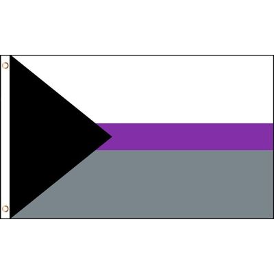 Drapeau de Fierté Demisexuelle - 150x90cm - Tissu Durable - Publicité Drapeau de Fierté Demisexuelle - 150x90cm - Tissu Durable - Publicité
