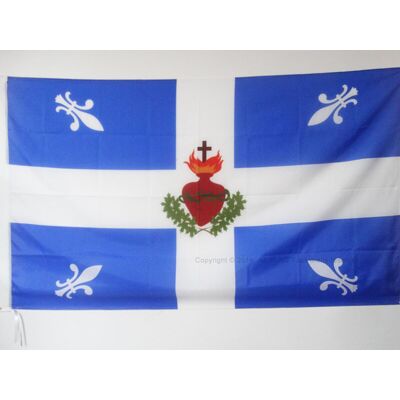 Az Flag Quebec Flag Carillon Sleeve Fleur De Ly - Flag - Publicité Az Flag Quebec Flag Carillon Sleeve Fleur De Ly - Flag - Publicité