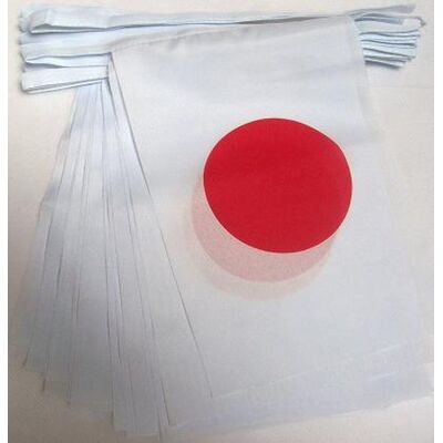 Guirlande de drapeaux - 6M 20 drapeaux japonais 21x15cm - Publicité Guirlande de drapeaux - 6M 20 drapeaux japonais 21x15cm - Publicité