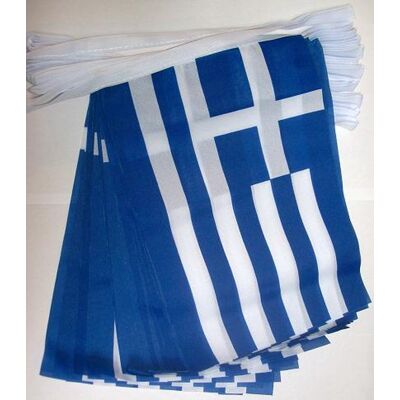 AZ FLAG Guirlande de Drapeaux Grecs 4m 20 Drapeaux - Banner de Fête - Publicité AZ FLAG Guirlande de Drapeaux Grecs 4m 20 Drapeaux - Banner de Fête - Publicité