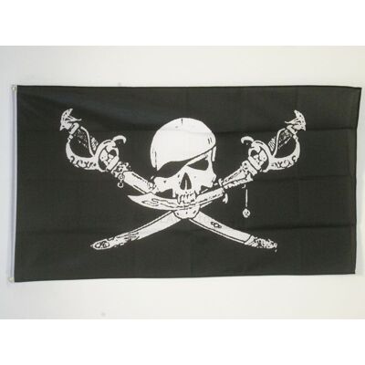 Az Flag Drapeau Pirate Frères de la Côte 250x150cm - Drapeau Pirate 150x25 - Publicité Az Flag Drapeau Pirate Frères de la Côte 250x150cm - Drapeau Pirate 150x25 - Publicité