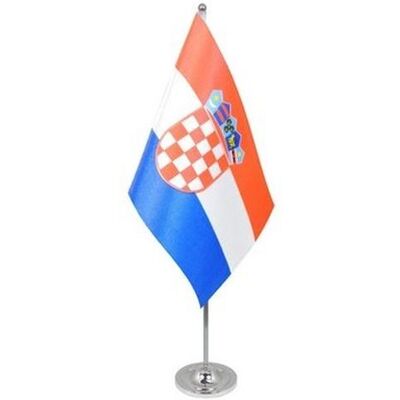 Az Flag Drapeau De Table Prestige Croatie 22x15cm En Satin - Grand Drapeaux De Bureau Cr - Publicité Az Flag Drapeau De Table Prestige Croatie 22x15cm En Satin - Grand Drapeaux De Bureau Cr - Publicité