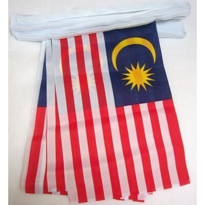 Az Flag Guirlande 6 Mètres 20 Drapeaux Malaisie 21x15 Cm - Drapeau Malaisien 15 X 21 Cm - Publicité Az Flag Guirlande 6 Mètres 20 Drapeaux Malaisie 21x15 Cm - Drapeau Malaisien 15 X 21 Cm - Publicité