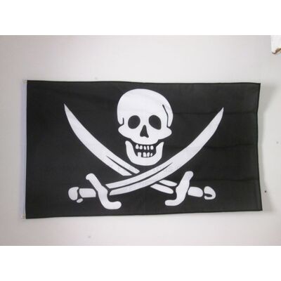 Drapeau Pirate AZ FLAG Jack Rackham 250x150cm - Pirate & Skull - Drapeau - Publicité Drapeau Pirate AZ FLAG Jack Rackham 250x150cm - Pirate & Skull - Drapeau - Publicité