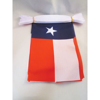 Az Flag - Guirlande 6m - Drapeaux Texas - 21x15 cm - Publicité Az Flag - Guirlande 6m - Drapeaux Texas - 21x15 cm - Publicité