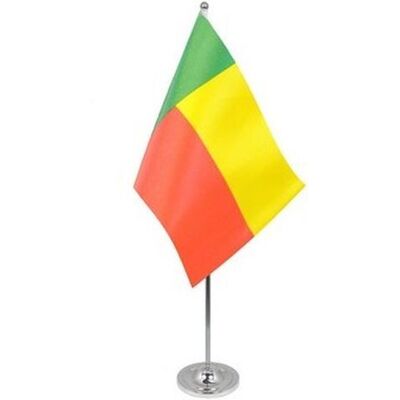 Az Flag Drapeau De Table Prestige Bénin 22x15cm En Satin - Grand Drapeaux De Bureau Béni - Publicité Az Flag Drapeau De Table Prestige Bénin 22x15cm En Satin - Grand Drapeaux De Bureau Béni - Publicité