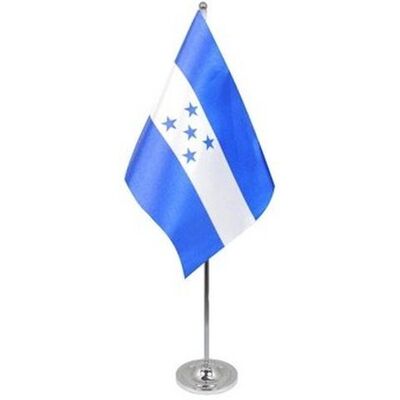 Az Flag Drapeau De Table Prestige Honduras 22x15cm En Satin - Grand Drapeaux De Bureau H - Publicité Az Flag Drapeau De Table Prestige Honduras 22x15cm En Satin - Grand Drapeaux De Bureau H - Publicité