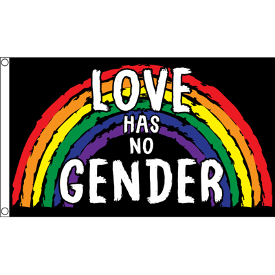 AZ FLAG - Love Has No Gender - 150x90 cm - Flag - Publicité AZ FLAG - Love Has No Gender - 150x90 cm - Flag - Publicité