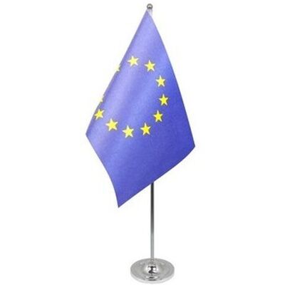 Az Flag Drapeau De Table Prestige Europe 22x15cm En Satin - Grand Drapeaux De Bureau Eur - Publicité Az Flag Drapeau De Table Prestige Europe 22x15cm En Satin - Grand Drapeaux De Bureau Eur - Publicité