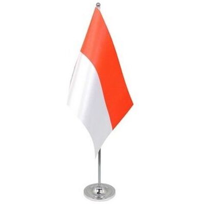 Az Flag Drapeau De Table Prestige Monaco 22x15cm En Satin - Grand Drapeaux De Bureau Mon - Publicité Az Flag Drapeau De Table Prestige Monaco 22x15cm En Satin - Grand Drapeaux De Bureau Mon - Publicité