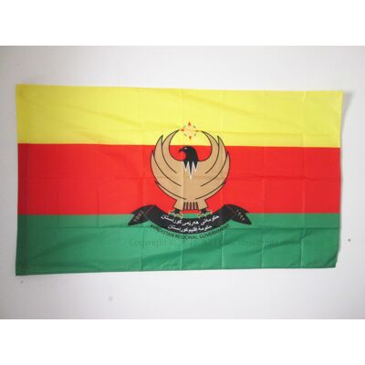 Drapeau Kurdistan Syrie 90x60cm - Drapeau Rojava en Kurdistan-Occidental - Publicité Drapeau Kurdistan Syrie 90x60cm - Drapeau Rojava en Kurdistan-Occidental - Publicité