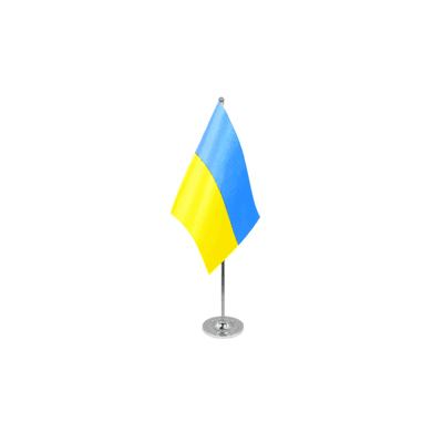 Az Flag Drapeau De Table Prestige Ukraine 22x15cm En Satin - Grand Drapeaux De Bureau Uk - Publicité Az Flag Drapeau De Table Prestige Ukraine 22x15cm En Satin - Grand Drapeaux De Bureau Uk - Publicité