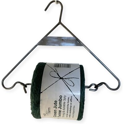 Thorness Cast Iron Hanging Jute String Dispenser With 375m Green Jute Twine - Publicité Thorness Cast Iron Hanging Jute String Dispenser With 375m Green Jute Twine - Publicité