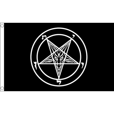 Drapeau Templiers Église Satan - Drapeau - 150x90cm - Publicité Drapeau Templiers Église Satan - Drapeau - 150x90cm - Publicité