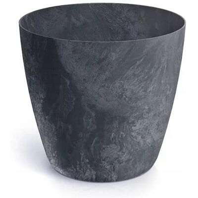 Prosperplast Pot De Fleurs En Plastique Avec Couvercle Rond, Effet Béton, Anthracite, 11,9 Cm - Publicité Prosperplast Pot De Fleurs En Plastique Avec Couvercle Rond, Effet Béton, Anthracite, 11,9 Cm - Publicité