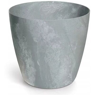 Prosperplast Pot De Fleurs En Plastique Avec Couvercle Rond, Effet Béton, Gris, 11,9 Cm - Publicité Prosperplast Pot De Fleurs En Plastique Avec Couvercle Rond, Effet Béton, Gris, 11,9 Cm - Publicité