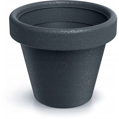 Prosperplast Pot De Fleurs En Plastique Avec Couvercle Rond, Gris Anthracite, 39 Cm. Origina - Publicité Prosperplast Pot De Fleurs En Plastique Avec Couvercle Rond, Gris Anthracite, 39 Cm. Origina - Publicité