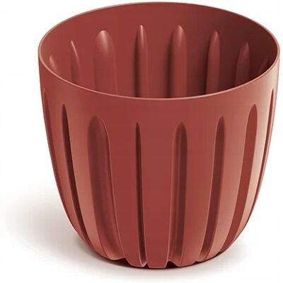 Prosperplast Pot De Fleurs En Plastique Avec Couvercle Rainuré, Rouge Rétro, 13,8 Cm Wario - Publicité Prosperplast Pot De Fleurs En Plastique Avec Couvercle Rainuré, Rouge Rétro, 13,8 Cm Wario - Publicité