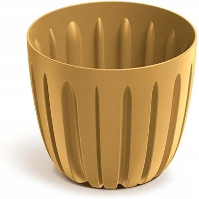 Prosperplast Pot De Fleurs En Plastique Avec Couvercle Rainuré, Moutarde, 13,8 Cm, Wario - Publicité Prosperplast Pot De Fleurs En Plastique Avec Couvercle Rainuré, Moutarde, 13,8 Cm, Wario - Publicité