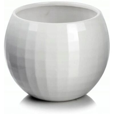 Polnix Pot De Fleurs En Céramique Avec Couvercle Rond, Blanc, 16 Cm - Publicité Polnix Pot De Fleurs En Céramique Avec Couvercle Rond, Blanc, 16 Cm - Publicité