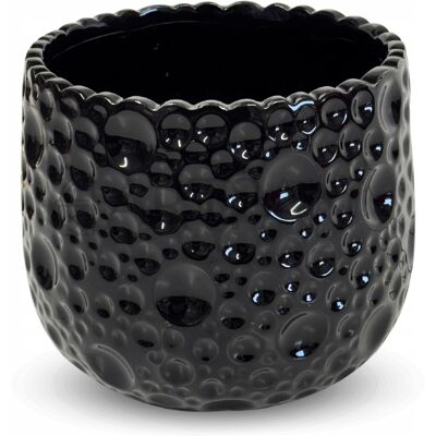 Polnix Pot De Fleurs Céramique Noir 14 Cm - Publicité Polnix Pot De Fleurs Céramique Noir 14 Cm - Publicité