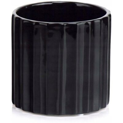 Polnix Cache-Pot En Céramique Noir, 13 Cm - Publicité Polnix Cache-Pot En Céramique Noir, 13 Cm - Publicité