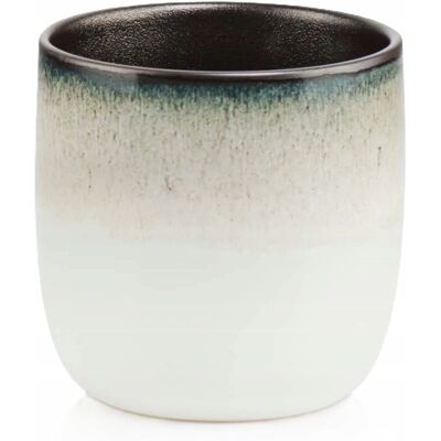 Polnix Pot De Fleurs En Céramique Avec Couvercle Rond, Beige Vintage, 13 Cm - Publicité Polnix Pot De Fleurs En Céramique Avec Couvercle Rond, Beige Vintage, 13 Cm - Publicité