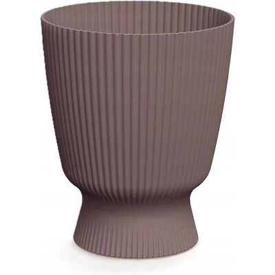 Prosperplast Pot De Fleurs Rond En Plastique Avec Couvercle Rainuré, Marsala, 22 Cm, Milly - Publicité Prosperplast Pot De Fleurs Rond En Plastique Avec Couvercle Rainuré, Marsala, 22 Cm, Milly - Publicité