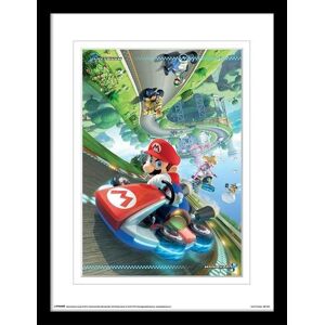 Super Mario Kart 8 Affiche Encadrée À Rabat Vert/bleu/gris 40 X 30 Cm 40cm X 30c - Publicité Super Mario Kart 8 Affiche Encadrée À Rabat Vert/bleu/gris 40 X 30 Cm 40cm X 30c - Publicité