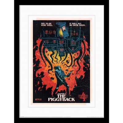 Pyramid International Poster Stranger Things Avec Bordure Et Cadre Noir (Chapitr - Publicité Pyramid International Poster Stranger Things Avec Bordure Et Cadre Noir (Chapitr - Publicité