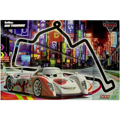 Disney Cars 2 Mural Affiche Art Pixar Course Voiture Caractères Shu Todoruki - Publicité Disney Cars 2 Mural Affiche Art Pixar Course Voiture Caractères Shu Todoruki - Publicité