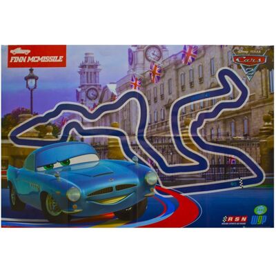 Disney Cars 2 Mural Affiche Art Pixar Course Voiture Caractères London Finn - Publicité Disney Cars 2 Mural Affiche Art Pixar Course Voiture Caractères London Finn - Publicité