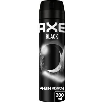 *lot De 2* Déodorant Grand Format Axe Black Spray Homme 200ml - Publicité *lot De 2* Déodorant Grand Format Axe Black Spray Homme 200ml - Publicité