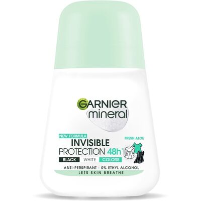 Garnier Mineral Protection Invisible Aloe Fraîche Roll-On Antiperspirant - Publicité Garnier Mineral Protection Invisible Aloe Fraîche Roll-On Antiperspirant - Publicité