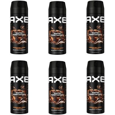 (6) Axe Dark Temptation Deo 150ml Lot De 6 Sparpack Neuf Original Livraison G... Publicité (6) Axe Dark Temptation Deo 150ml Lot De 6 Sparpack Neuf Original Livraison G... Publicité