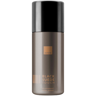 Déodorant Corporel Avon Black Suede Touch 150 Ml - Publicité Déodorant Corporel Avon Black Suede Touch 150 Ml - Publicité