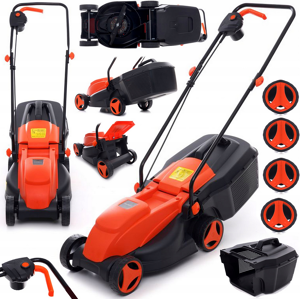 Tondeuse À Gazon Électrique 2100w 30l Seulement 9 Kg - Publicité Tondeuse À Gazon Électrique 2100w 30l Seulement 9 Kg - Publicité