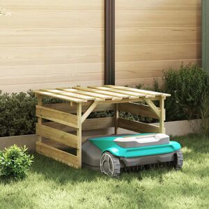 Garage Pour Tondeuse À Gazon Marron 84 X 80 X 56 Cm Vidaxl - Publicité Garage Pour Tondeuse À Gazon Marron 84 X 80 X 56 Cm Vidaxl - Publicité