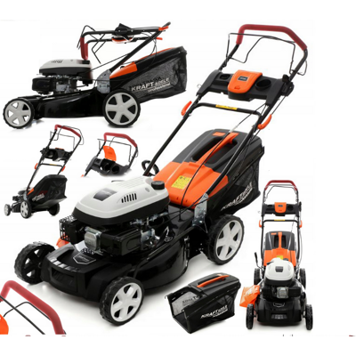 Kraft Dele Tondeuse À Gazon Essence Avec Entraînement Par Roues 51cm 6,62 Kw 9cv - Publicité Kraft Dele Tondeuse À Gazon Essence Avec Entraînement Par Roues 51cm 6,62 Kw 9cv - Publicité