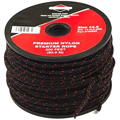 Briggs & Stratton Corde De Lanceur 3,6mm Au Metre - Publicité Briggs & Stratton Corde De Lanceur 3,6mm Au Metre - Publicité