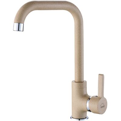 Laveo Robinet D'Évier De Cuisine En Granit Beige - Publicité Laveo Robinet D'Évier De Cuisine En Granit Beige - Publicité