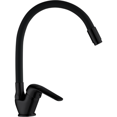 Kuchinox Robinet De Cuisine Sur Pied Avec Bec Flexible F Elza Noir - Publicité Kuchinox Robinet De Cuisine Sur Pied Avec Bec Flexible F Elza Noir - Publicité